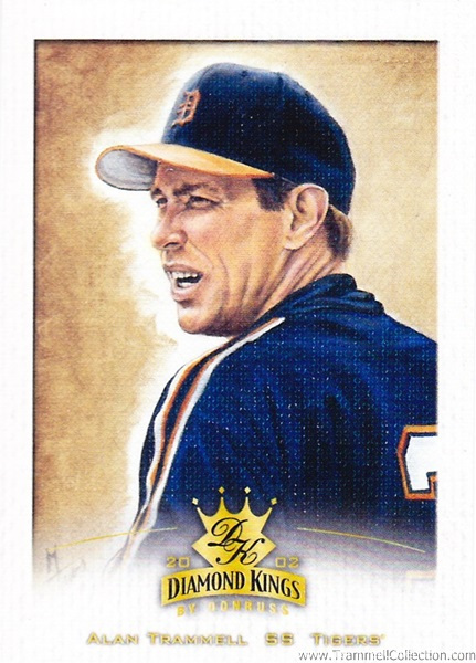 2002 Donruss Diamond Kings Beckett Sample #133 (No Foil Front, Gold Sample Back)