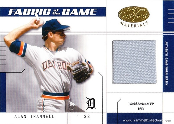 2003 Leaf Certified Materials Fabric of the Game Inscription #12 /50