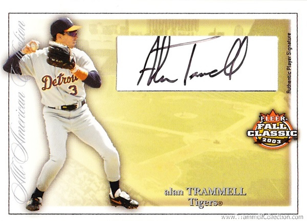 2003 Fleer Fall Classics All-American Auto #AT /100