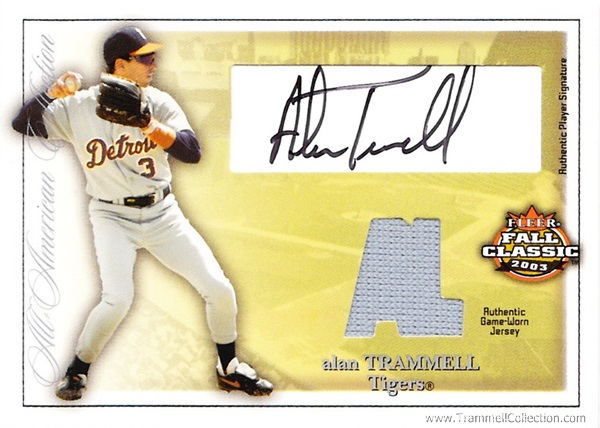 2003 Fleer Fall Classics All-American Auto Jersey #AT /25