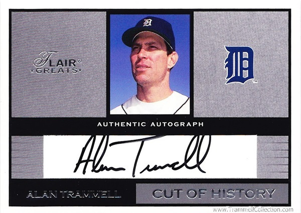 2003 Fleer Flair Greats Cut of History Auto #6 /211