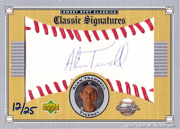 2002 Upper Deck Sweet Spot Classis Classic Signatures Gold #S-AT /25