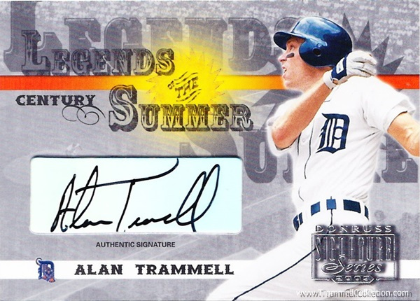 2003 Donruss Signature Series Legends of Summer Century Autograph #2 /100