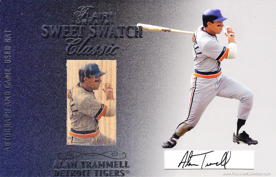 2003 Flair Greats Sweet Swatch Classic Bat Image Signature #4 /40